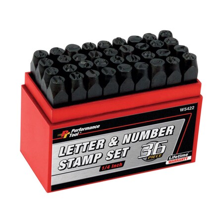 Wilmar Letter/Number Stamp 36Pc W5422